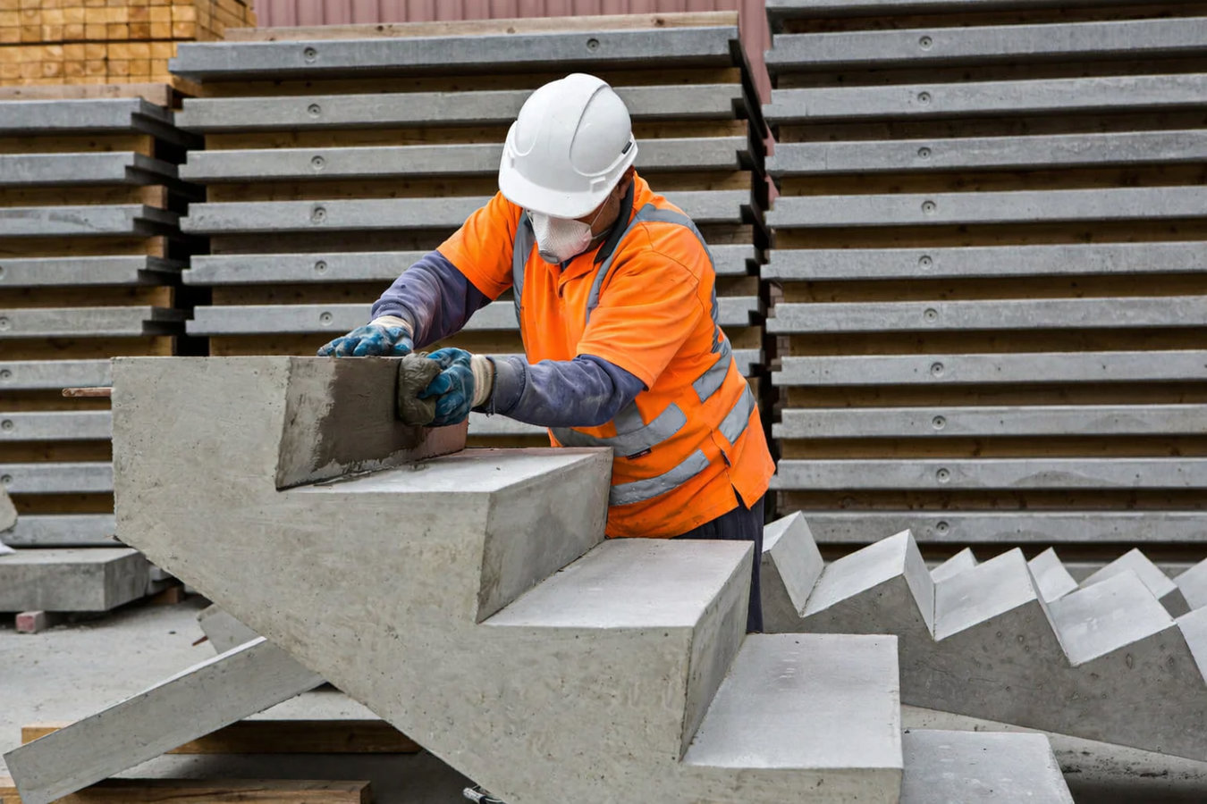 Concrete steps construction in Redwood City, CA
